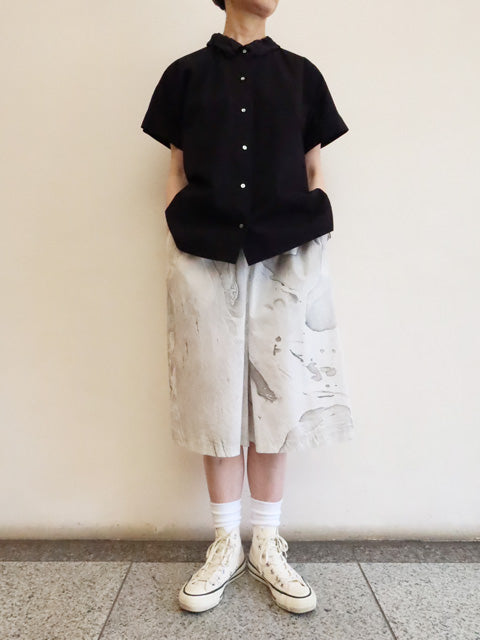marble print culotte PT