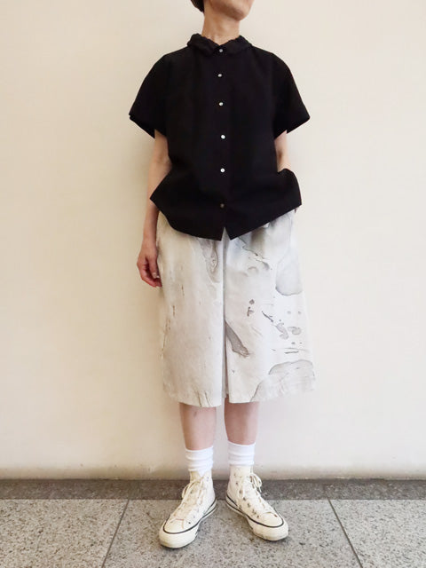 marble print culotte PT