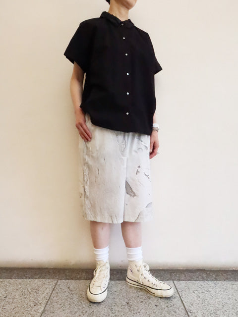 marble print culotte PT