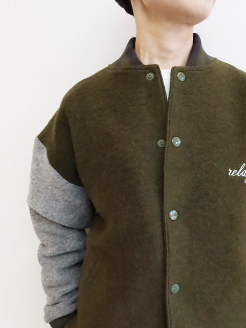 ウールポリエステルスタジャン