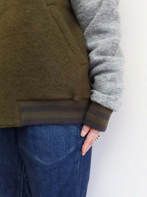 ウールポリエステルスタジャン