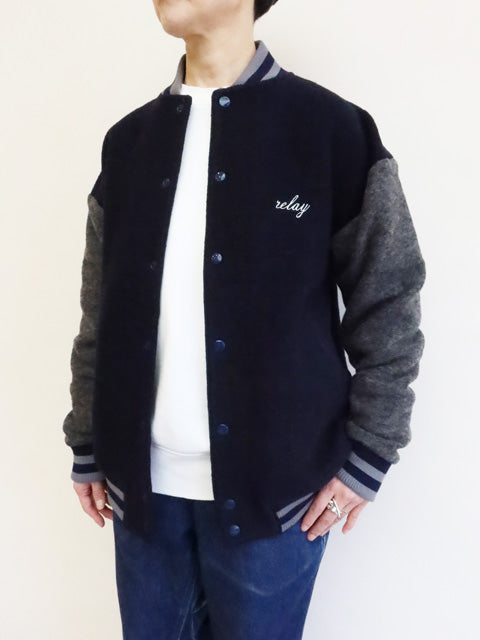 ウールポリエステルスタジャン