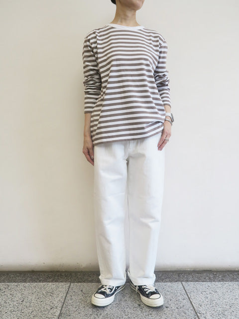 ワイドベーシック<br>ボーダー長袖Tシャツ
