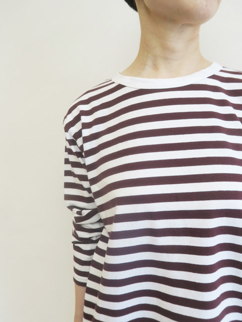 ワイドベーシック<br>ボーダー長袖Tシャツ