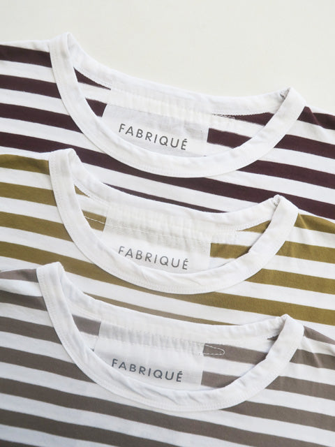 ワイドベーシック<br>ボーダー長袖Tシャツ