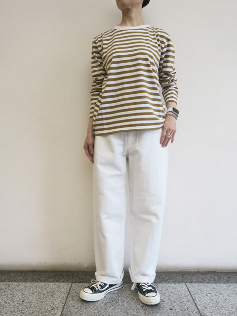 ワイドベーシック<br>ボーダー長袖Tシャツ