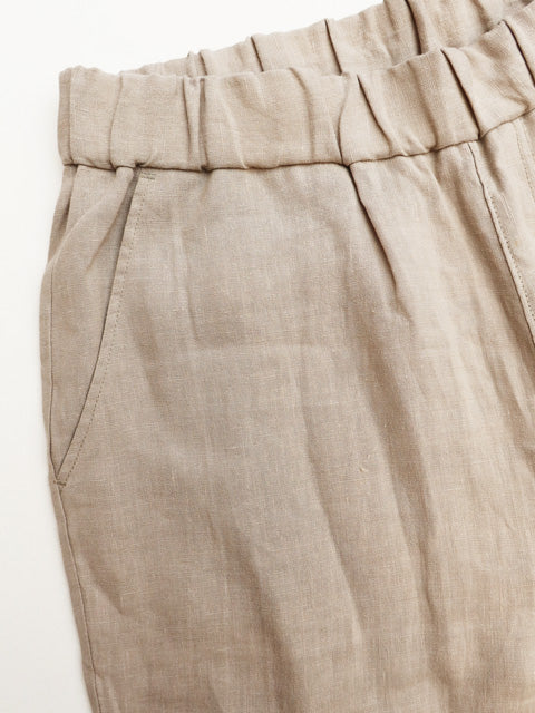 SLIM LINEN PANTS