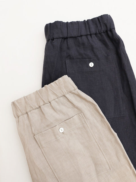 SLIM LINEN PANTS