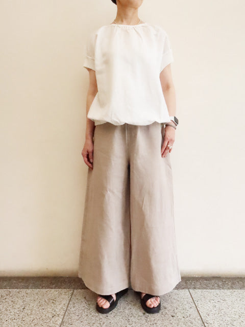 WIDE LINEN PANTS