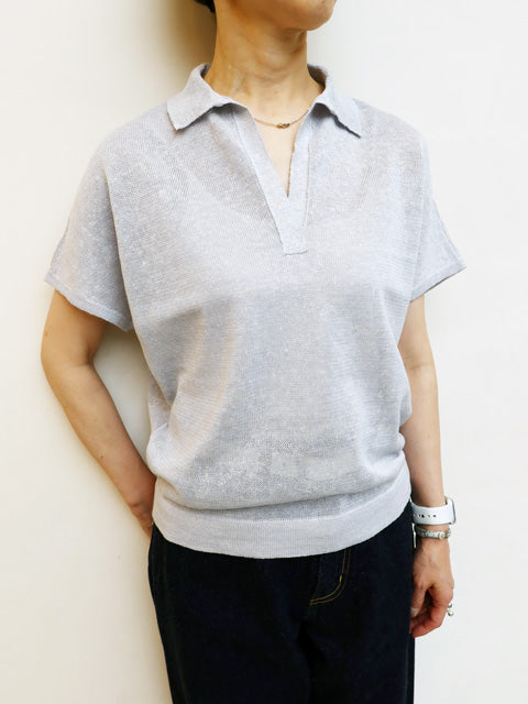 10G天竺<br>リネン×ポリエステル<br>スキッパー