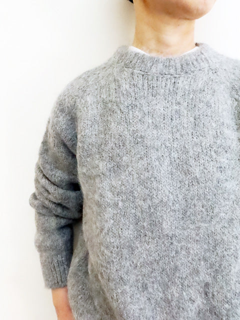 3G天竺 アルパカ×ウール<br>ラグランスリーブ クルーネック