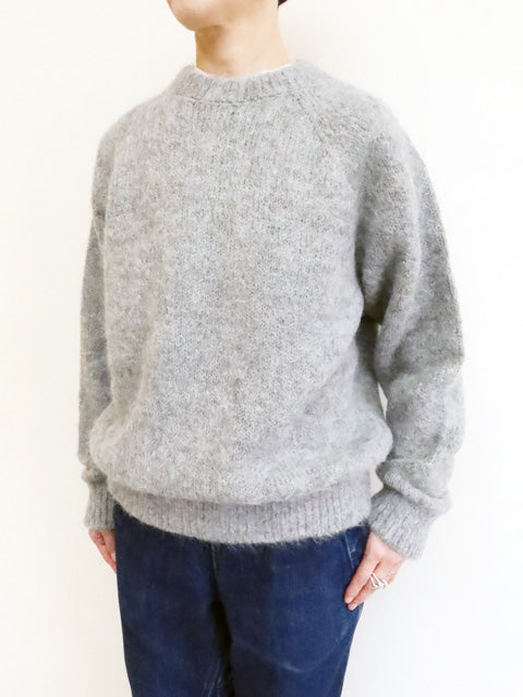 3G天竺 アルパカ×ウール<br>ラグランスリーブ クルーネック