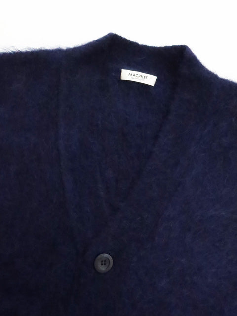 シャギーアルパカ<br>Vネックカーディガン