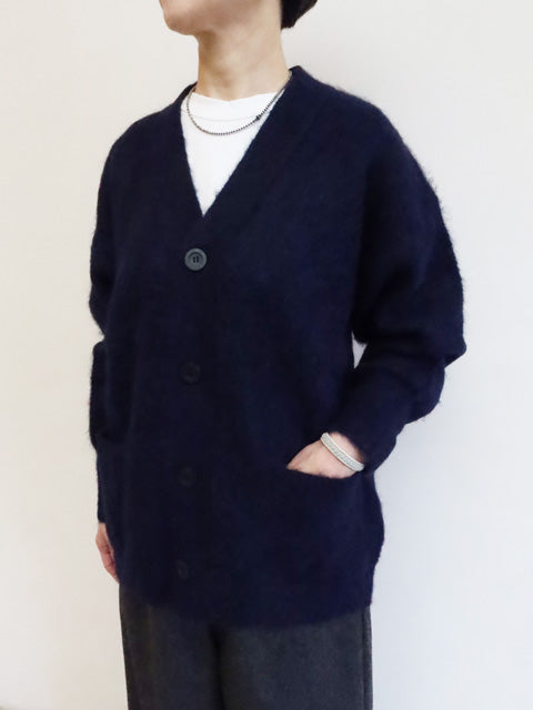 シャギーアルパカ<br>Vネックカーディガン