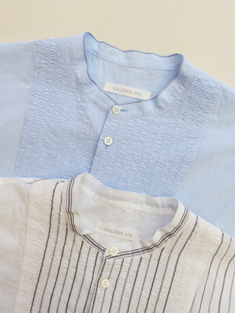 コットンサッカー<br>ブザムシャツ