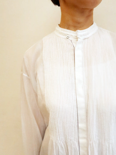 インドコットン<br>ピンタックシャツ
