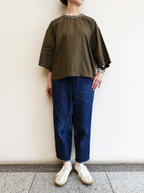 切替 5分袖 ビッグスリーブ<br>Tシャツ