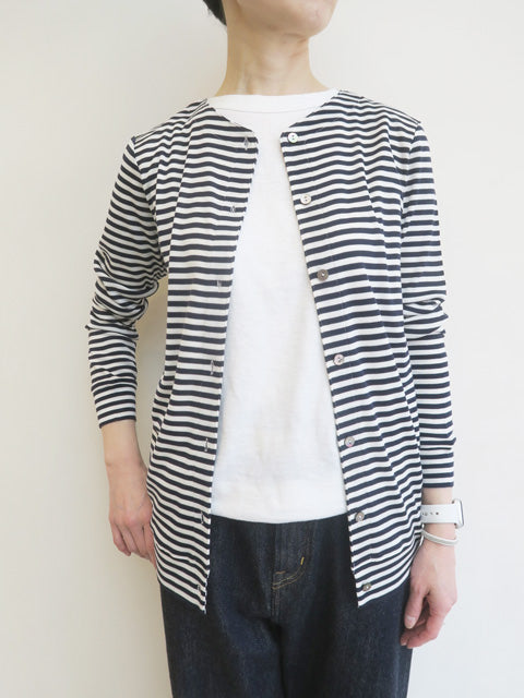 シルクコットンボーダー<br>カーディガン