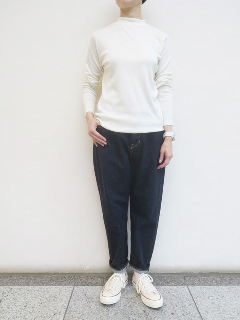 シルクコットン<br>モックネックプルオーバー