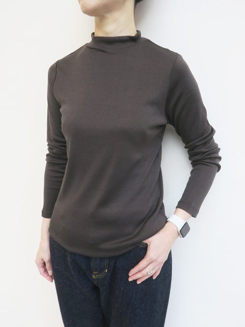 シルクコットン<br>モックネックプルオーバー