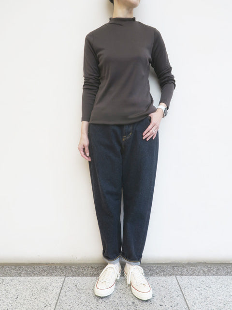 シルクコットン<br>モックネックプルオーバー