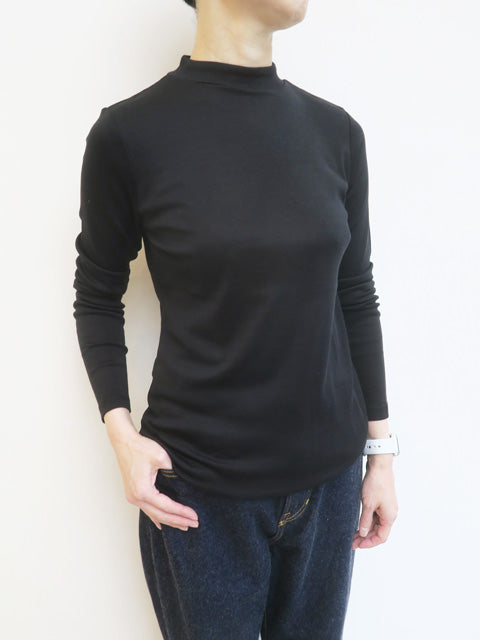 シルクコットン<br>モックネックプルオーバー