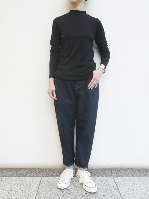 シルクコットン<br>モックネックプルオーバー