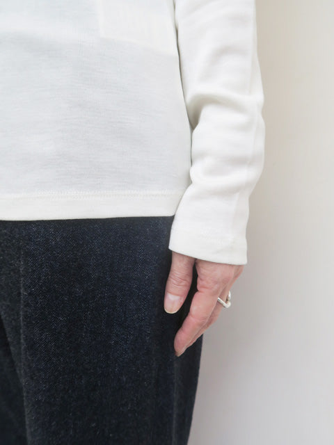 シルクコットン<br>モックネックプルオーバー