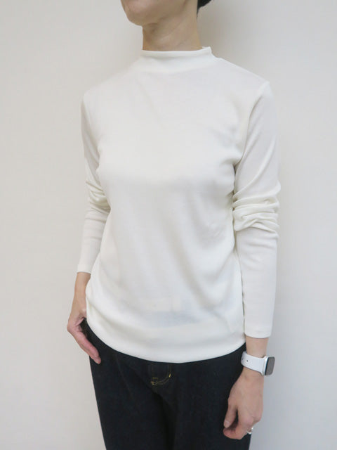 シルクコットン<br>モックネックプルオーバー