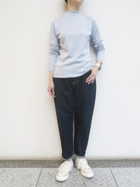 シルクコットン<br>モックネックプルオーバー