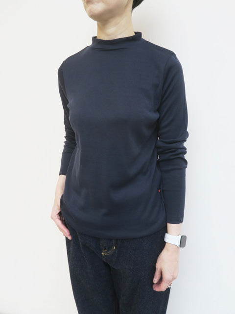 シルクコットン<br>モックネックプルオーバー