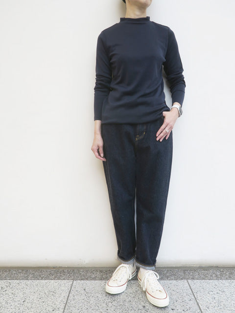 シルクコットン<br>モックネックプルオーバー