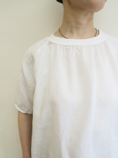 5分袖プルオーバーブラウス