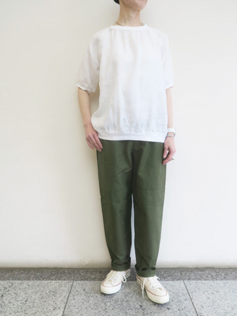 5分袖プルオーバーブラウス