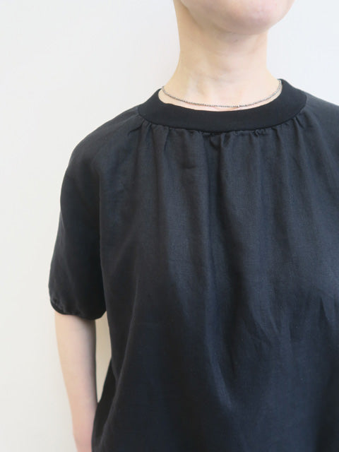 5分袖プルオーバーブラウス