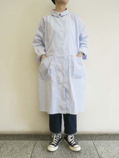 ロングシャツ ストライプ