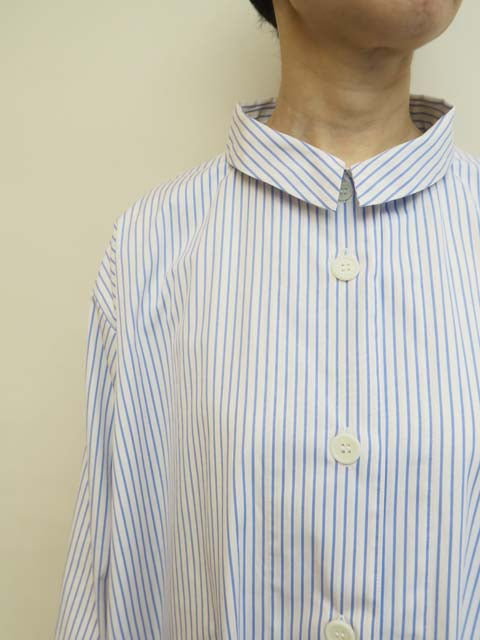 ロングシャツ ストライプ