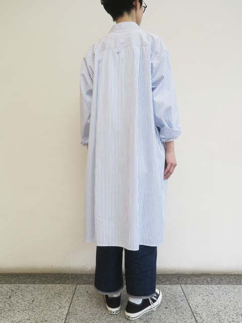 ロングシャツ ストライプ