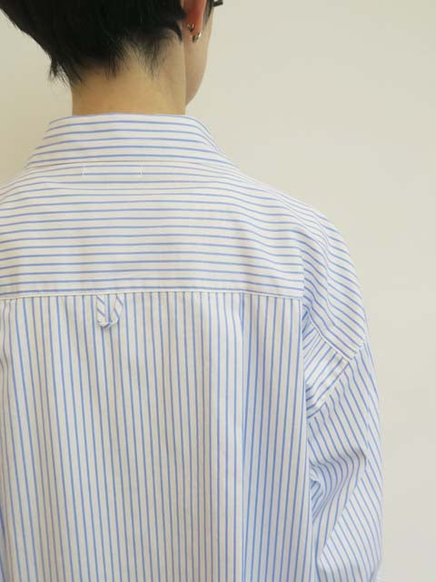 ロングシャツ ストライプ