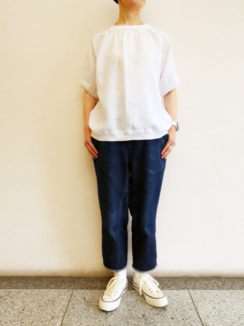 5分袖プルオーバーブラウス