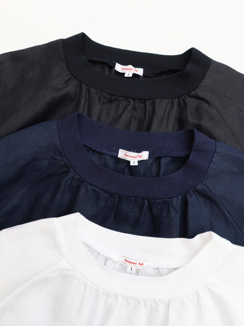 5分袖プルオーバーブラウス