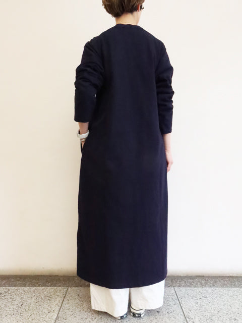 Slub Yarn<br>Long-Sleeve T-shirt Dress