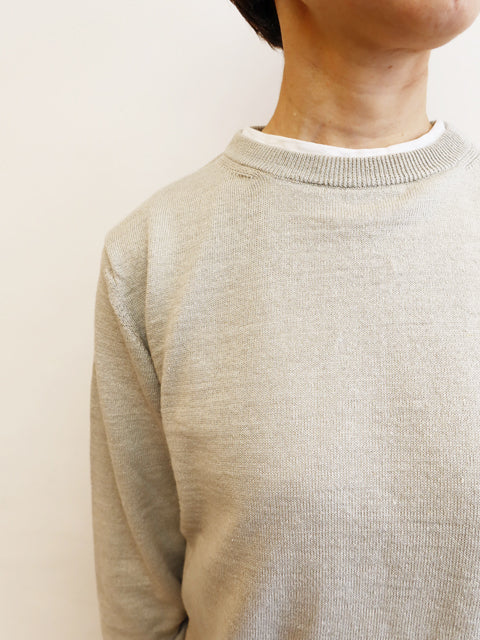 Silk Linen Knit Pullover
