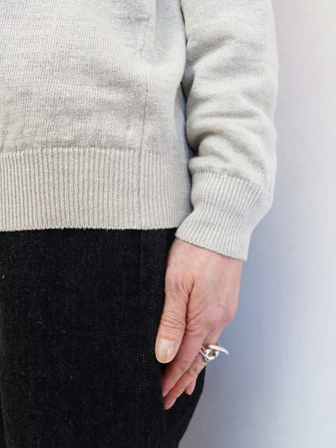 Silk Linen Knit Pullover