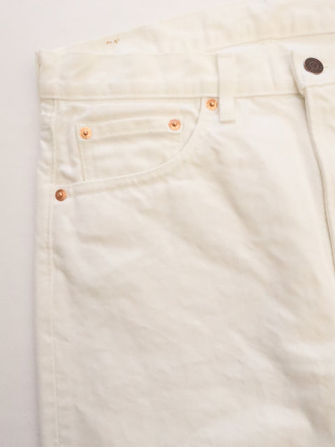 107 IVY FIT<br>WHITE DENIM