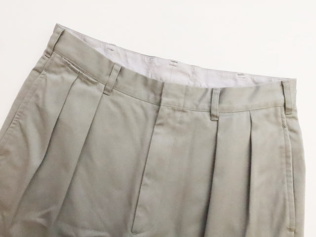DOUBLE PLEATED<br>CHINO PANTS