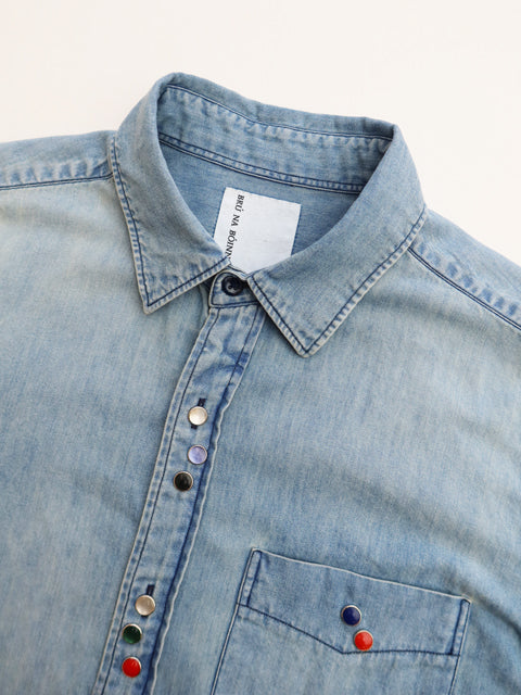 ハッピーボタンシャツ