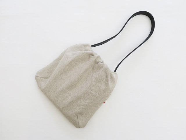 コットンリネン<br>ショルダーギャザーバッグ