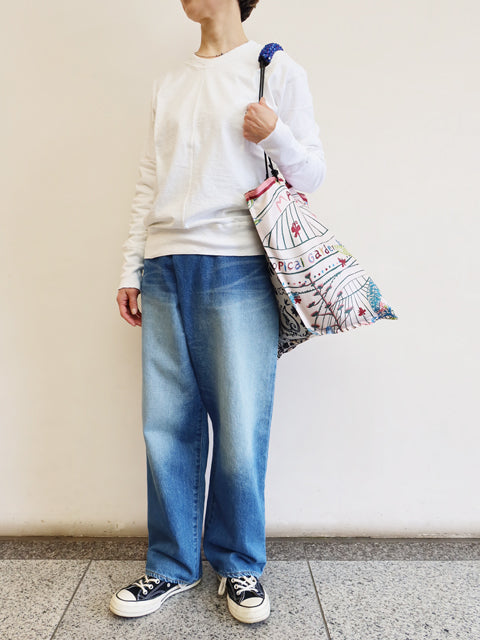 パラコード リバーシブル<br>プリントトートバッグ L