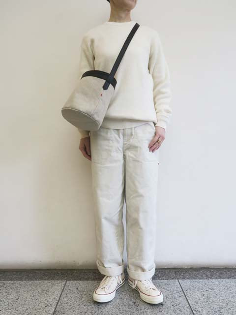 コットンリネン<br>バケツ型ショルダーバッグS